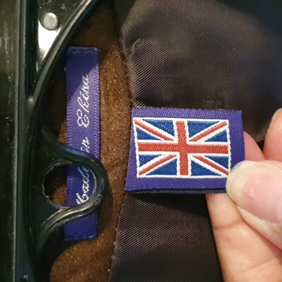 Men's Savile Row Brown Check Plaid Blazer Jacket sz 46R - Picture 2 of 7